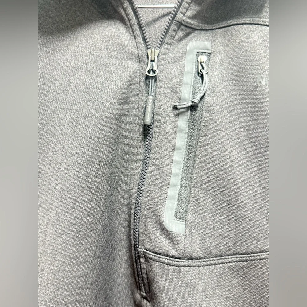 The North Face Men's Charcoal Quarter-Zip Jacket Size L